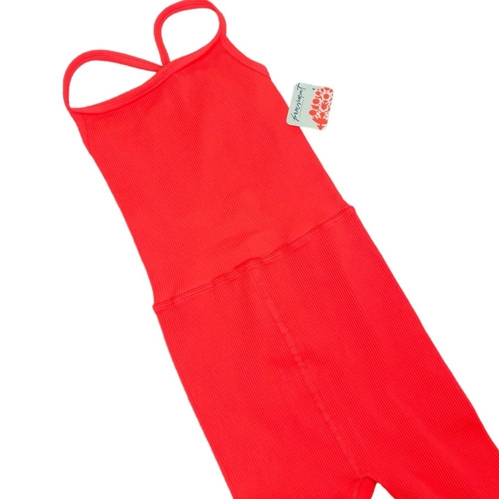 Free People Happiness Runs Square Neck Onesie Jumpsuit - Picture 7 of 12